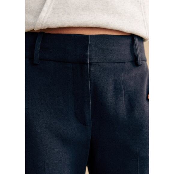 SéZane Gustavo Straight Leg Trousers Navy Blue - 6 - Picture 2 of 6